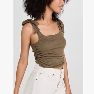 Free People Boulevard Tank in Oregano